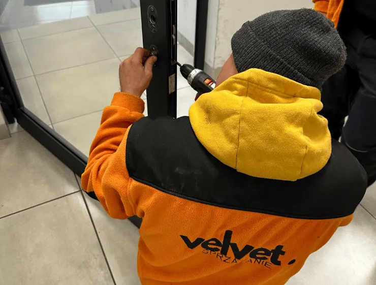 Bieżące prace techniczne dla wspólnoty w Lublinie – regulacja_naprawa drzwi wejściowych