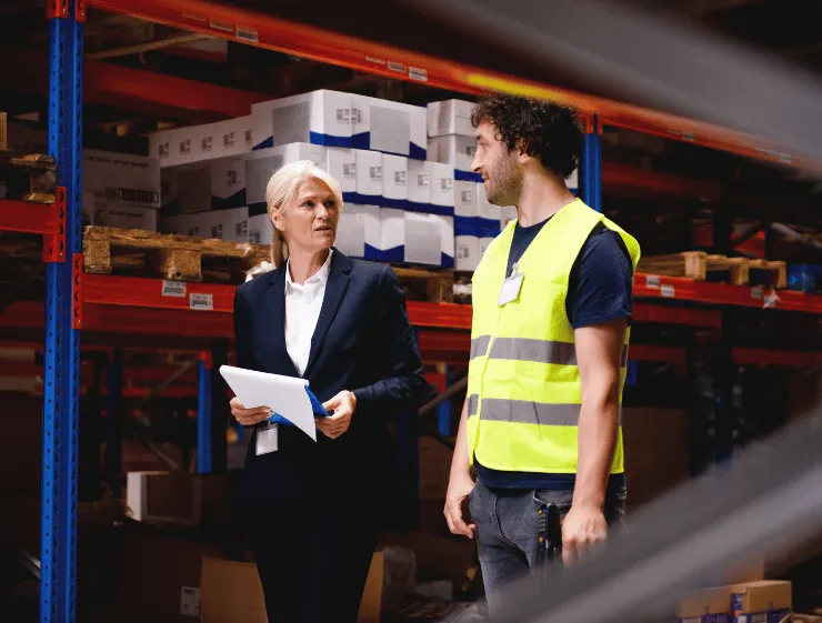 Wizja lokalna w magazynie w Lublinie – ustalenie zakresu sprzątania hali i stref pracy