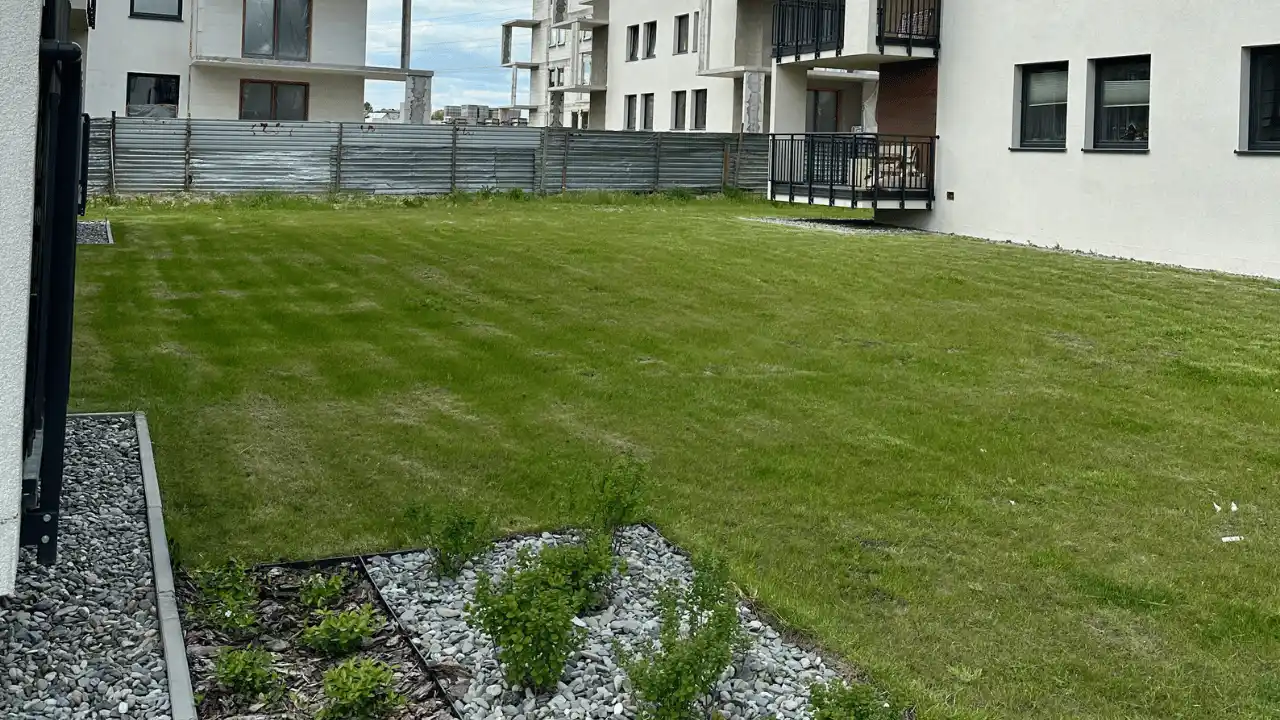 Utrzymanie terenów zielonych przy wspólnocie mieszkaniowej w Lublinie – zadbany trawnik